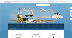 Desktop Screenshot of feinkost-aus-kroatien.de