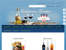 Tablet Screenshot of feinkost-aus-kroatien.de